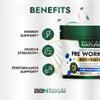 Built by Nature Pre Workout Powder for Men & Women Preworkout with Creatine for Energy, Focus & Pumps Sports Nutrition Pre-Workout Supplement Blue Razz Flavor, 30 Servings view 2