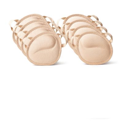 SHEEC Women's Metatarsal Foot Pads, Premium Washable Ergonomic Ball of Foot Cushions for Blister Prevention & All-Day Comfort High Heel Support Cream Large 4 Pairs