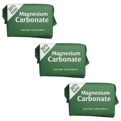 LENICO Magnesium Carbonate Cubes | Pack of 3 x 7 g Each | Natural Dietary Supplement, Gluten-Free, Vegan, Food Grade, Made in Mexico