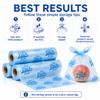 Freshpack 247 Produce Storage Bags Roll 10 x 14 Inches 1 Gallon Tear Off Reusable Food Storage Bags For Fruits Vegetables Meal Prep Lunch Pantry Use view 2