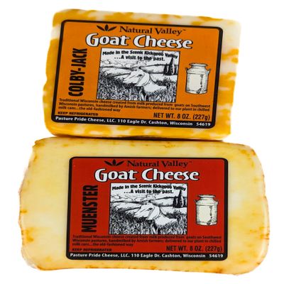 Amish Country Muenster (8oz) and Colby-Jack (8oz) Goat Cheese