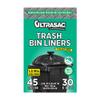 Ultrasac 45 Gallon 1.5 MIL Black Mint Scented Trash Bags - 41.5" x 51" - Pack of 30 view 1