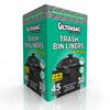 Ultrasac 45 Gallon 1.5 MIL Black Mint Scented Trash Bags - 41.5" x 51" - Pack of 30 view 2