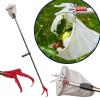 10ft Fruit Picker Pole with Basket Telescoping Fruit Grabber Reacher Tool with Branch Cutter and Soft Fabric Harvest Bag - Mango, Lemon, Fig, or Apple Picker Pole with Basket by Kings County Tools view 1