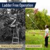 10ft Fruit Picker Pole with Basket Telescoping Fruit Grabber Reacher Tool with Branch Cutter and Soft Fabric Harvest Bag - Mango, Lemon, Fig, or Apple Picker Pole with Basket by Kings County Tools view 3