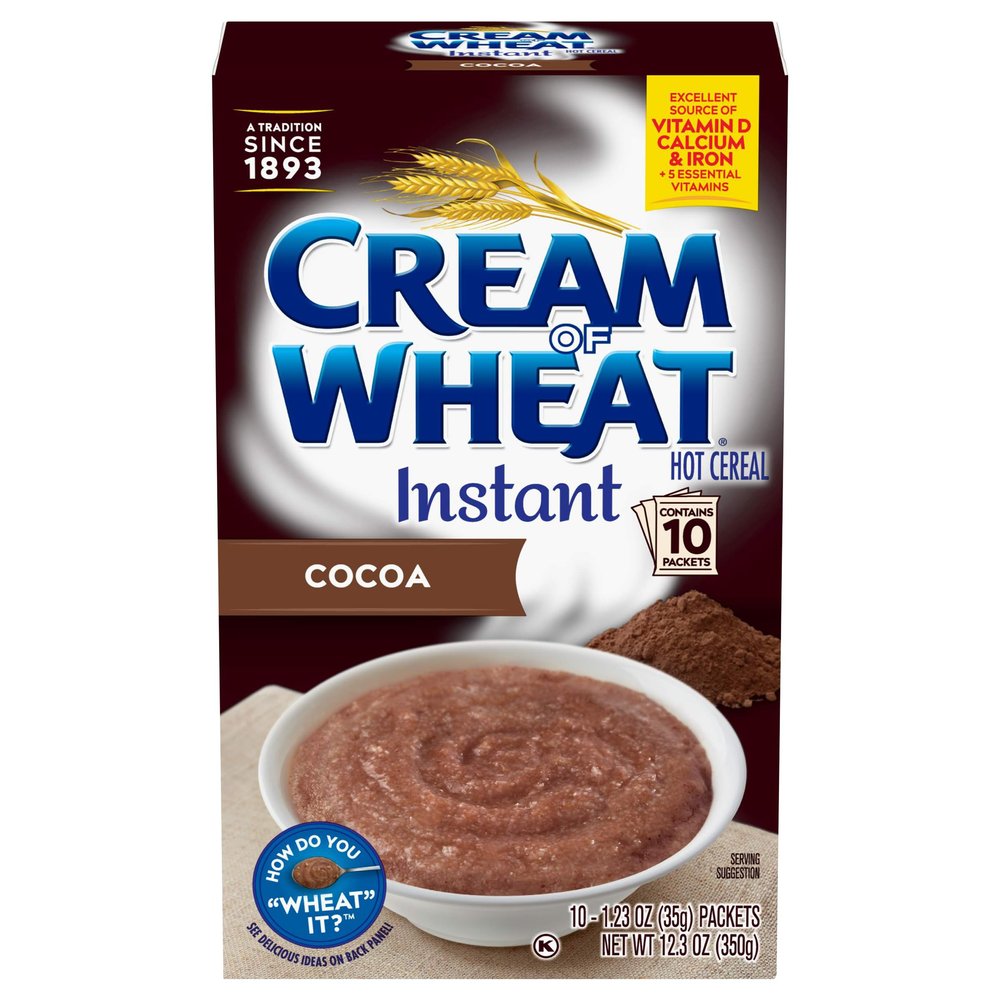 Cream of Wheat Instant Hot Cereal, Cocoa, 1.23 Ounce, 10 Packets (Pack of 6)