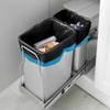 18 Gallon 120 Counts Strong Drawstring Trash Bags Garbage Bags by Teivio, Bathroom Trash Can Bin Liners, Plastic Bags for home office kitchen, Black view 4