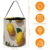 LPSADGF Lemon Pattern Halloween Tote Bags for Trick Or Treating - Large Capacity Candy Buckets with Handles view 2