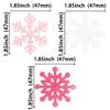 Ephlyn 60Pcs Edible Snowflake Cupcake Toppers Winter Cupcake Picks Water Paper Winter Frozen Cake Decorations for Snowflake Theme Baby Shower Kids Birthday Party Supplies Pink White view 2
