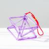 Crystal Singing Pyramid, Quartz Healing Hand Percussion Musical Instrument, Sound Therapy Instrument For Meditation, Purple,6 Inch view 4