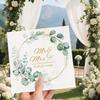 100Pcs Wedding Cocktail Napkins Mr and Mrs Wedding Napkins Bridal Shower Paper Hand Towels Dinner Napkins for Receptions,for Dessert Cake Table Decor Elegant Anniversary Birthdays Party Decor (100) view 2