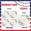 100Pcs Wedding Cocktail Napkins Mr and Mrs Wedding Napkins Bridal Shower Paper Hand Towels Dinner Napkins for Receptions,for Dessert Cake Table Decor Elegant Anniversary Birthdays Party Decor (100) view 4