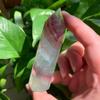 160g 2pcs Rainbow Candy Fluorite Tower - Cosmic Candy Energy for Creativity & Clarity Hand-Polished Crystal with Electric Color Bands | Ultimate Focus Obelisk for Artists & Healers view 4
