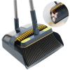 Upright Standing Broom & Comb Teeth Dust Pan 180 Degree Rotating Lightweight Multi-Functional for Home Room Kitchen Office Lobby for Home Kitchen Shop(White) view 2