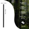 100 Counts Solid Black Drinking Straws, Disposable Black Paper Straw for Cocktail, Coffee Bars and Restaurant, Party Suppliers view 2