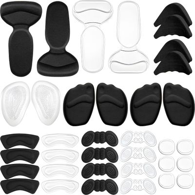 18 Pairs Shoe Filler High Heel Cushion Pads Adjustable Toe Filler Inserts Front Insoles Heel Grips Liner Insert for Preventing Too Big Shoe from Heel Slipping Blisters Relieve Pain (Style 3)