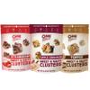 Chunk Nibbles Variety Snack Pack - Strawberry, Apple Cinnamon, Toffee Clusters - Gourmet Sweet & Salty Treat - Handcrafted, No Artificial Colors - 4.25oz Resealable Pouch (3 Pack)