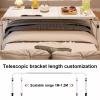 Adjustable Overbed Table with Wheels, Tilting Laptop Desk, Rolling Bed Desk, Mobile Overbed Table for Home & Hospital(Oak) view 4