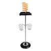 10x35.44 Inch Hair Dryer Stand, Hair Styling Appliances with Tray Two Spiral Holders, Twisty Style Acrylic Top Holder for Hair Dryer, Flat Iron, Curling Stick, Hair Straightener, Brush (Orange) view 1