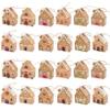 24PCS Christmas Boxes Paper Gingerbread House Empty Advent Calendar Boxes with Hanging Rope for Xmas Holiday Party Treat Cookie Snack. view 1