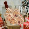 24PCS Christmas Boxes Paper Gingerbread House Empty Advent Calendar Boxes with Hanging Rope for Xmas Holiday Party Treat Cookie Snack. view 3