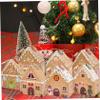 24PCS Christmas Boxes Paper Gingerbread House Empty Advent Calendar Boxes with Hanging Rope for Xmas Holiday Party Treat Cookie Snack. view 4