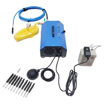 INTSUPERMAI Condenser Pipe Cleaner 110V/220V, 370W HVAC Duct Descaling Machine, Adjustable Speed, 0.59-0.71in/15-18mm Pipe Cleaner, Air Conditioner Tubes Chiller Tube Cleaning HVAC Maintenance Tool