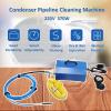 INTSUPERMAI Condenser Pipe Cleaner 110V/220V, 370W HVAC Duct Descaling Machine, Adjustable Speed, 0.59-0.71in/15-18mm Pipe Cleaner, Air Conditioner Tubes Chiller Tube Cleaning HVAC Maintenance Tool view 3