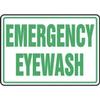 SAFETY SIGN EMERGENCY EYEWASH 10 in x 14 in, Mfr: MFSD546XL-A view 1