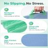 Sino Salected Bed Pads Washable Waterproof, Reusable Bed Underpads 34x52 Inch with 8 Reinforced Handles, 4-Layer Absorbent Positioning Bed Pad for Elderly Adults, Non-Slip, Supports 400lbs(Green3pcs) view 3