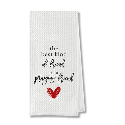 AgriFusion Tech Friend Kitchen Towels, Friendship Gifts, Inspirational Friendships Dish Towels, Decorative Hand Tea Towels for Bathroom Kitchen, Gifts for Friends, 16x24 Inch