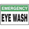 EMERGENCY SAFETY SIGN EYE WASH, Mfr: MFSD913XL-A view 1