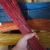 8oz Hand Dyed Broomcorn Broom Straw for Witch Crafts & DIY Broom Making (Dark Blue, 16") view 1