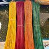 8oz Hand Dyed Broomcorn Broom Straw for Witch Crafts & DIY Broom Making (Dark Blue, 16") view 2