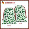 DCEHGEW happy st patrick's day Soft Drawstring Gift Wrapping Bags, Reusable Polyester Pouch Storage Bag for Christmas, Halloween, Party Favors, Jewelry, Medium Size: 11.8x15.8 inches view 3