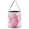 KLWQR Teapot Halloween Trick Or Treat Bags with Handles Christmas Candy Bucket Portable Reusable Goody Buckets Tote Bags for Halloween Party Favor Supplies view 1