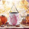 KLWQR Teapot Halloween Trick Or Treat Bags with Handles Christmas Candy Bucket Portable Reusable Goody Buckets Tote Bags for Halloween Party Favor Supplies view 3