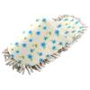Hezely Blue Floral Mop Slippers Shoes Microfiber Floor Cleaning Shoes Washable Dust Mop Slippers for House Kitchen, M view 1