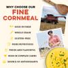 Sunrise Flour Mill Organic Fine Cornmeal | 2 LB | Yellow Cornmeal | Corn Flour | Fine Corn Meal | Milled from Organic Whole Kernel | No Artificial Ingredients | Non-Aluminum Baking Powder view 2