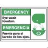 BILINGUAL ANSI SIGN EYE WASH 10 in x 14 in, Mfr: MTAS900XL-A view 1