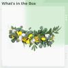 byepica Simulation Garland Lemon, Spring Wreath 23.6 in (60 Cm) Front for Door, Welcome Home Decorations, with Greenery Vibrant and Lemon Home Decor Lifelike Flowers view 4