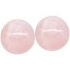 2 Pcs 3 Cm Rose Quartz Baoding Balls, Hand Exercise, Stress Relief, Arthritis Therapy, Includes Wooden Base, Meditation & Finger Strength view 1