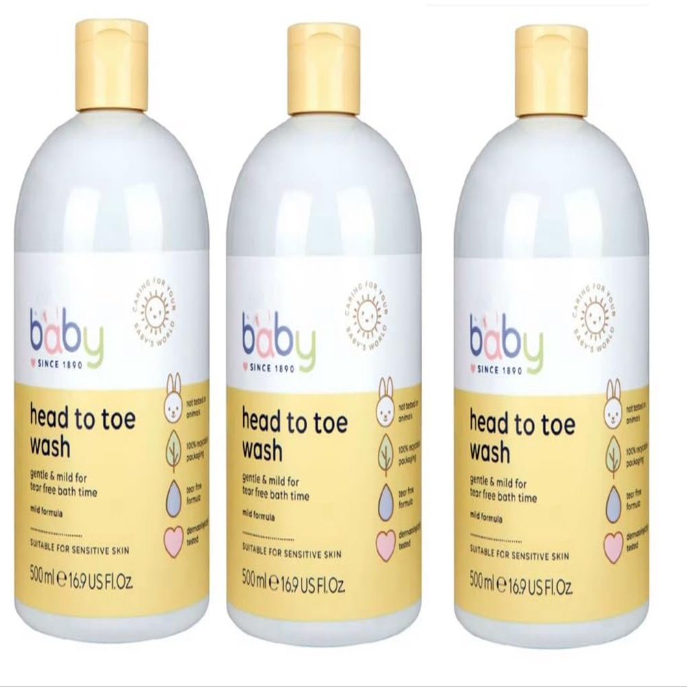 Everyday Baby Head to Toe wash 16.9 oz (pack of 3 total 50.7 oz)