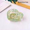 1pc Natural Crystal Crushed Stone Drip Love Bowl Ornament Incense Holder Base Resin Crafts Home Desktop Decorative Plate view 2