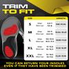 2 Packs of Work Orthotic Insoles - Anti Fatigue Medium Arch Support Shoe Insert Men Women - Plantar Fasciitis Flat Feet - Relieve Foot Pain - Work Boot Insoles Standing All Day (XL, Blue) view 3