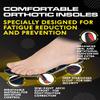 2 Packs of Work Orthotic Insoles - Anti Fatigue Medium Arch Support Shoe Insert Men Women - Plantar Fasciitis Flat Feet - Relieve Foot Pain - Work Boot Insoles Standing All Day (XL, Blue) view 4
