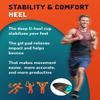 2 Packs of Sport Shock Absorbing Insoles - Basketball Athletic Shoe Cushioning Inserts Men Women - Ideal for Active Sports Running Training - Neutral Arch for Sneakers Shoes, L view 4