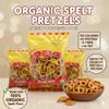 Organic Spelt Pretzels, 64 Count Individual Bags, 1 oz Each, On the Go Salted Snack Pack, 110 Calories per Serving, 100% Organic view 2