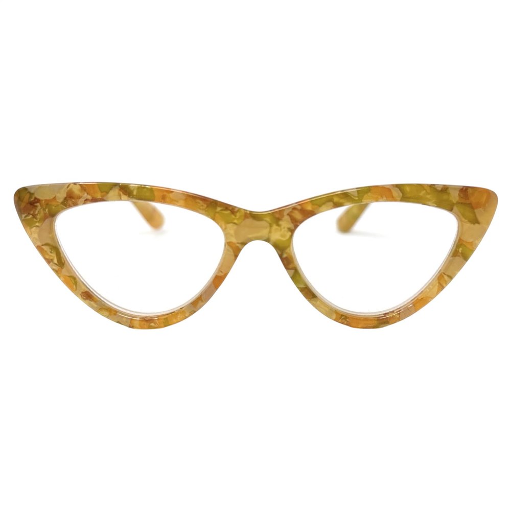 Incredible Bargains The Valentina Reading Glasses, Stylish Cat Eye Readers with Spring Hinges + 2.75 Marble