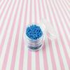 Non Edible Turquoise Blue Glass Nonpareil Sprinkles, 2mm Decoden Rainbow Funfetti Jimmies, Faux Caviar Beads rdnqu (Bag: 30 Grams) view 3